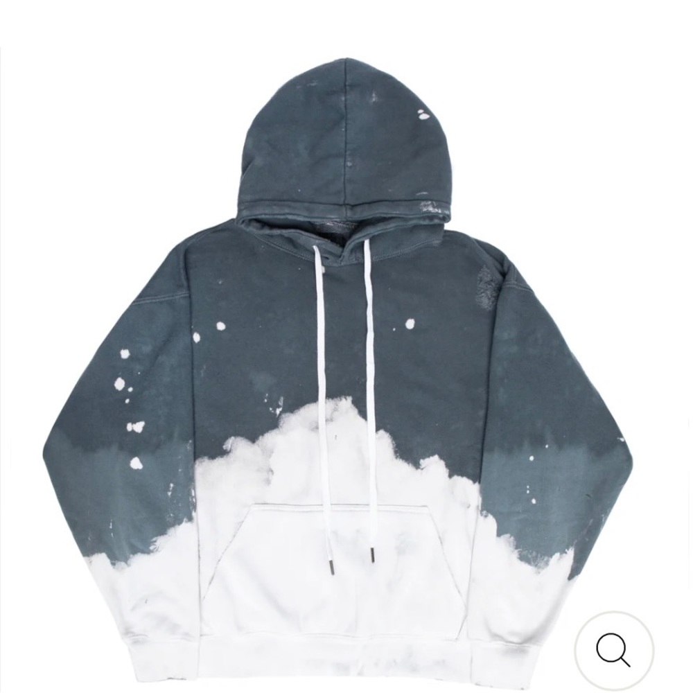 ACID WASH CHARCOAL HOODIE